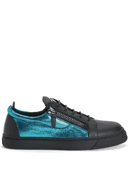 Giuseppe Zanotti: Чёрные кроссовки  Frankie