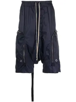 Rick Owens DRKSHDW: Синие шорты 