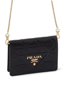 Prada: Чёрный картхолдер 