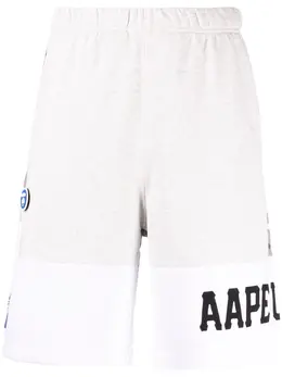 AAPE BY *A BATHING APE®: Белые шорты 