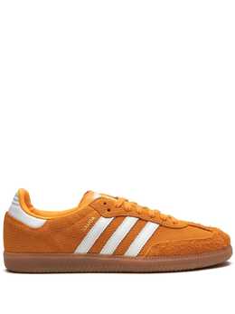 adidas: Оранжевые кроссовки  Samba