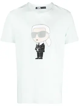 Karl Lagerfeld: Хлопковая футболка Ikonik Karl