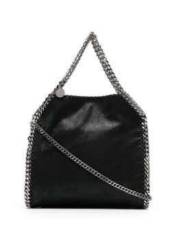 Stella McCartney: Чёрная сумка-шоппер  Falabella Mini