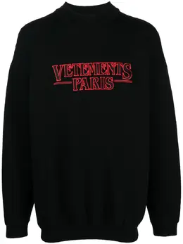 VETEMENTS: Чёрный свитер 