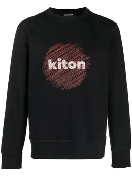 Kiton: Свитшот с принтом 