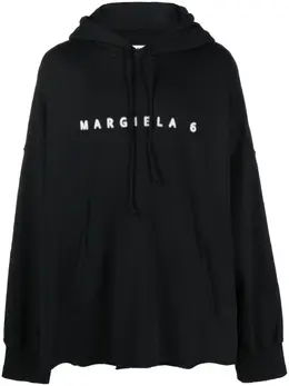 MM6 Maison Margiela: Чёрная толстовка