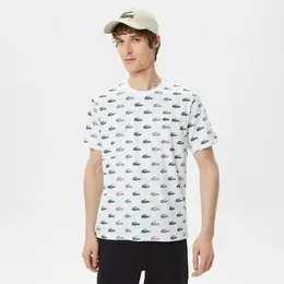 Lacoste: Футболка с принтом 