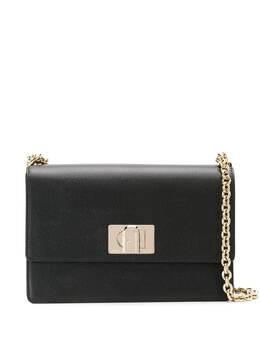 Furla: Чёрная сумка через плечо  1927