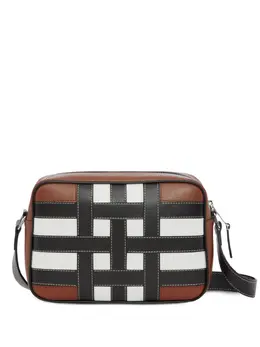 Burberry: Коричневая сумка через плечо 