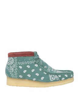 CLARKS ORIGINALS: Зелёные ботинки 