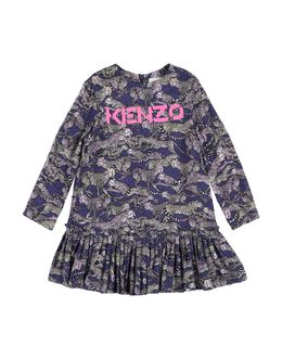 KENZO KIDS: Платье с принтом 