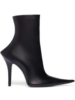 Balenciaga: Чёрные ботинки 