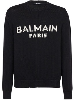 Balmain: Свитер с принтом 