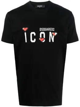 Dsquared2: Футболка  Icon с принтом