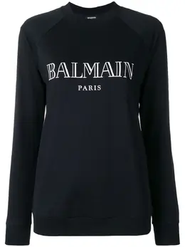 Balmain: Свитшот с принтом