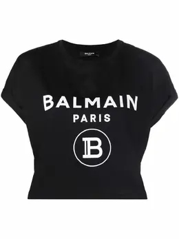 Balmain: Короткая футболка