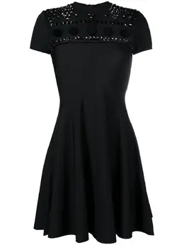 Valentino: Платье с вышивкой 