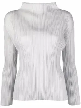 Pleats Please Issey Miyake: Светлый топ 