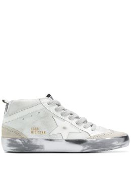 Golden Goose: Белые кроссовки  Mid Star