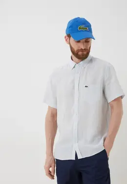 Lacoste: Голубая рубашка 