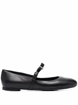 Salvatore Ferragamo: Чёрные балетки 