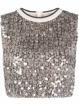 Brunello Cucinelli: Топ с блёстками 