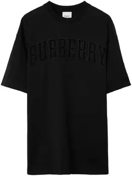 Burberry: Кружевная футболка  TB