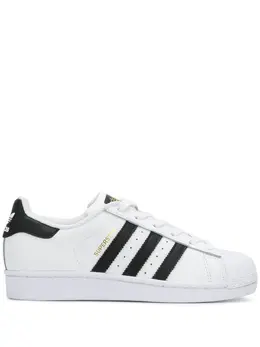 Adidas: Чёрные кроссовки  Superstar