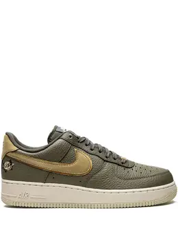 Nike: Зелёные кроссовки Air Force 1