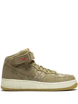 Nike: Зелёные кроссовки  Air Force 1