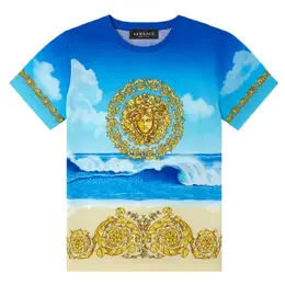 Versace Kids: Футболка с принтом