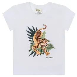 Kenzo Kids: Футболка Tiger с принтом