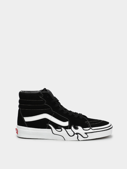 Vans: Чёрные кеды  Sk8-Hi