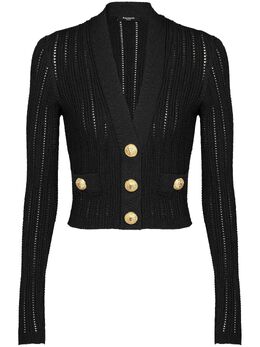 Balmain: Трикотажный кардиган 