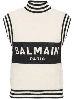 Balmain: Трикотажный топ 