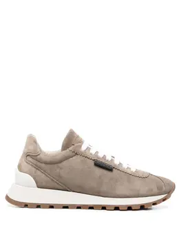 Brunello Cucinelli: Белые кроссовки 