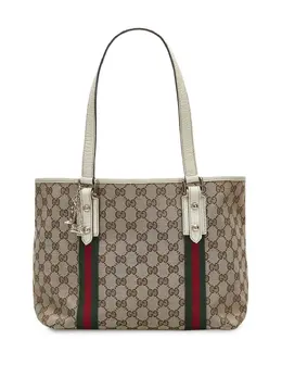 Gucci Pre-Owned: Бежевая сумка-шоппер