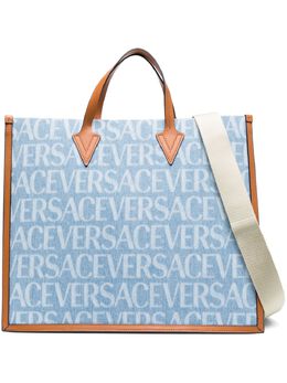 Versace: Светлая сумка-шоппер 