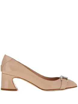 Ferragamo: Розовые туфли  Vara Chain