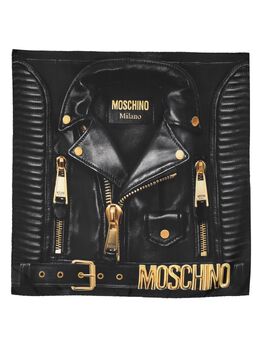 Moschino: Куртка  Biker Jacket с принтом