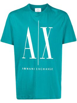 Armani Exchange: Футболка с принтом