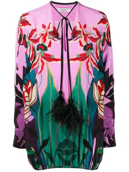 Valentino: Розовая блуза 