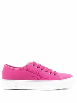 Salvatore Ferragamo: Розовые кроссовки 