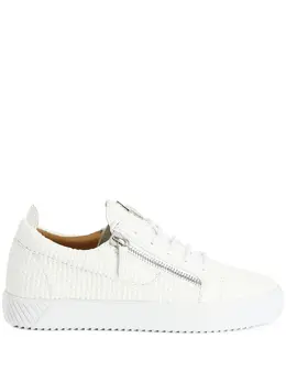 Giuseppe Zanotti: Белые кроссовки  Frankie