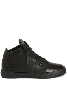 Giuseppe Zanotti: Чёрные кроссовки  The Shark 5 0