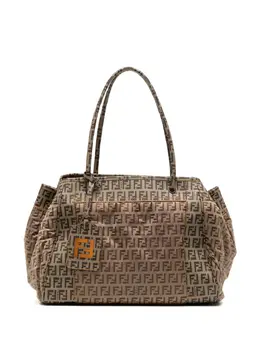 Fendi Pre-Owned: Бежевая сумка-шоппер