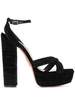 Aquazzura: Чёрные сандалии 