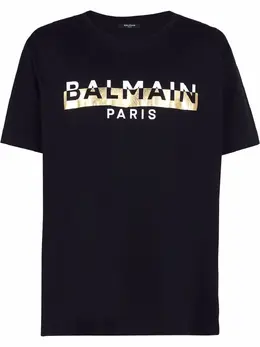 Balmain: Футболка с принтом