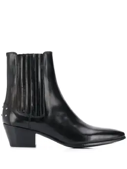 Saint Laurent: Чёрные ботинки  West