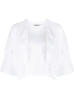 Valentino: Кружевная футболка 